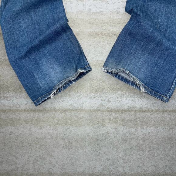Vintage Y2K Tommy Hilfiger Jeans 34x30 Flared Medium Wash Denim - Picture 5 of 5